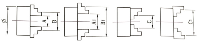 滚轴 抓撑 尺寸 640 мм