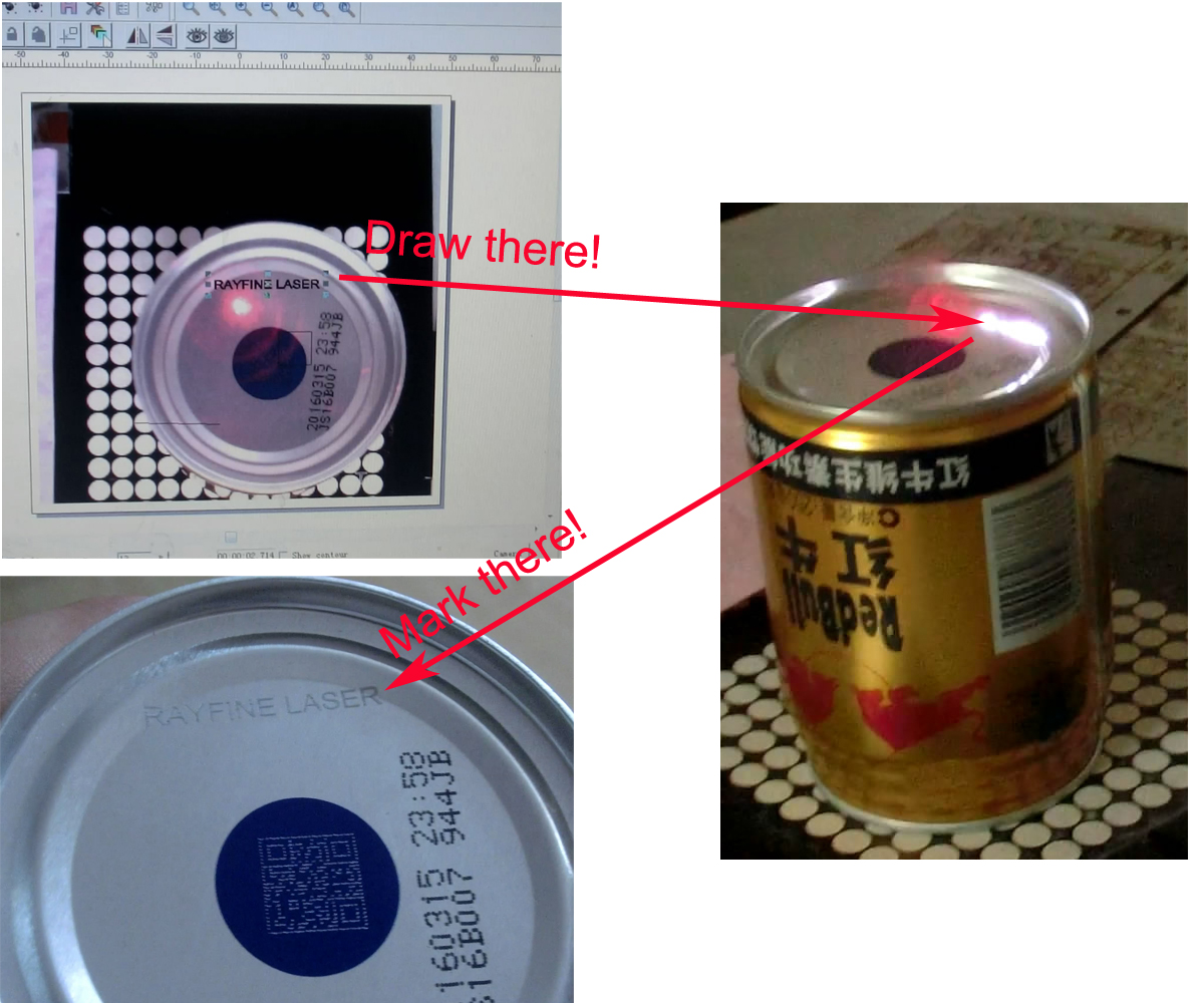 Волоконно-лазерная система маркировки положения камеры Cyclops
