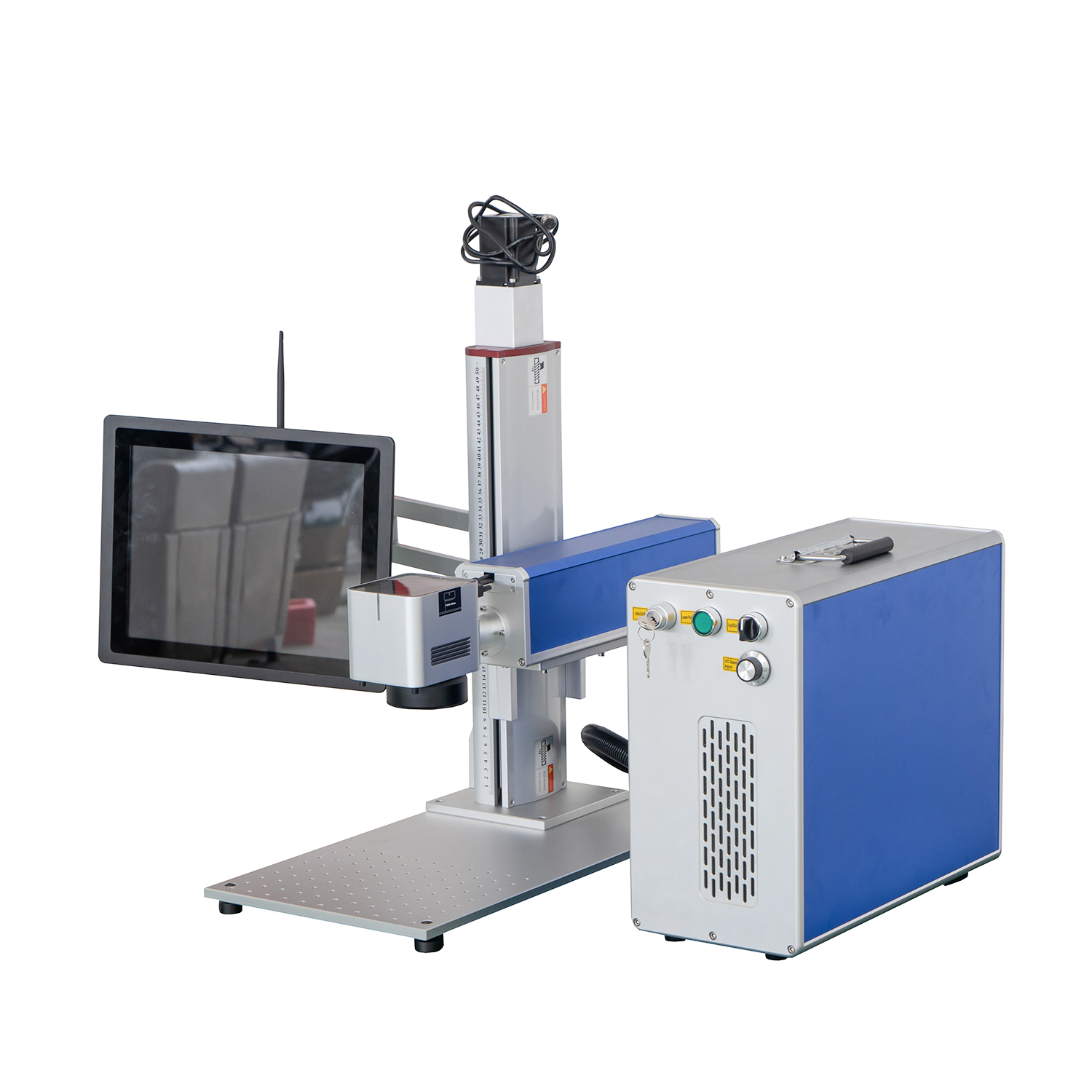 Компьютер с сенсорным экраном IPG JPT RAYCUS MAX CNC Fiber Laser Marker Engraver Machine для металла и пластика