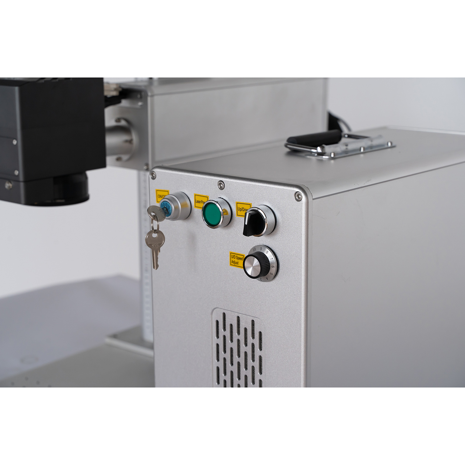 Новое позиционирование камеры и фоновый дисплей Волоконно-лазерная гравировка Маркировочная машина для резки металла и пластика